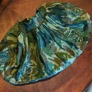 Girls camo skirt
